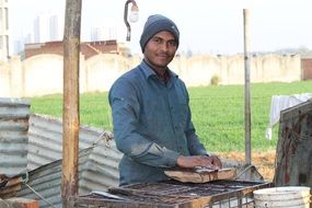 butcher in the workplace