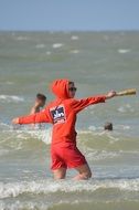 people on the seashore