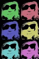 Colorful pictures of person