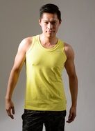 handsome asian in sports uniform