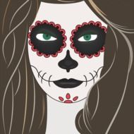Makeup for Halloween clipart