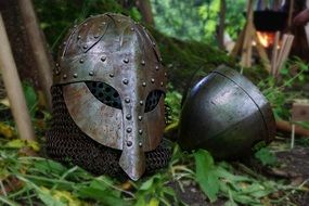 medieval knight helmet