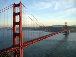 golden gate bridge san francisco sea view