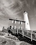 Stairs up to the lighthouse