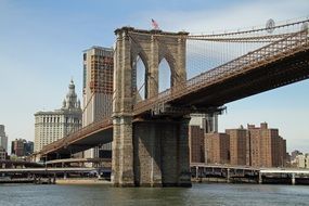 the majestic Brooklyn Bridge in Manhattan
