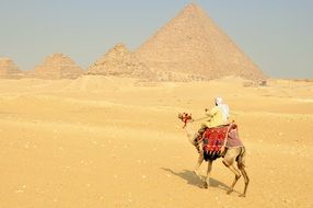 pyramids in the deser of Egypt