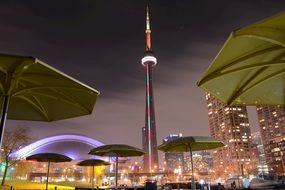 landscape of the urban park in Toronto