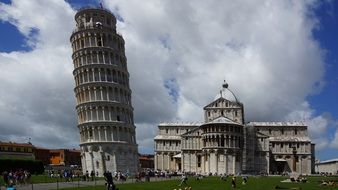 leaning tower as the main symbol of pisa