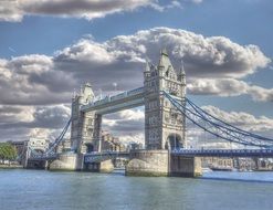 beautiful landscape of the Tower Bridge in London