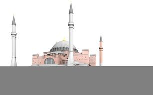 View of the mosque in Istanbul