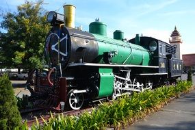 locomotive on the railway