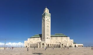 landscape of the islam mosque in Casablanca