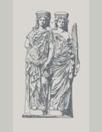 engraving of the ancient goddesses