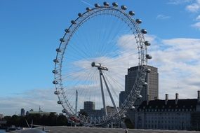 ferris wheel as landmark of london