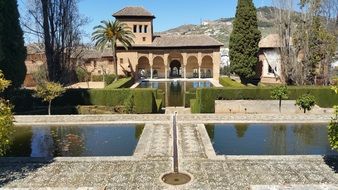 Calat Alhamra on the landscape in Granada