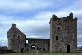 The remains of Burleigh Castle are located just outside the village of Milnathort