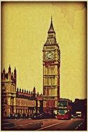 London Big Ben drawing