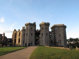 towers near the castle