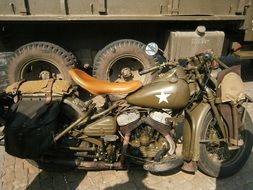 WWII army motorcycle