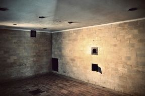 gas chamber in Dachau concentration camp