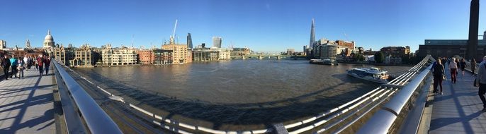 Panoramic picture of bridge in London