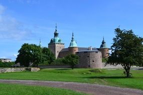 Historical medieval castle in Sweden