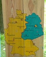 Germany on the map