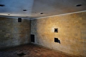 gas chamber in a concentration camp