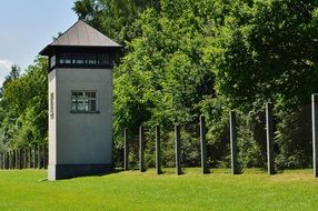 memorial of nazi concentration camp in dachau