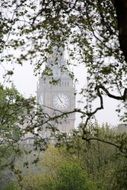 big ben in the fog