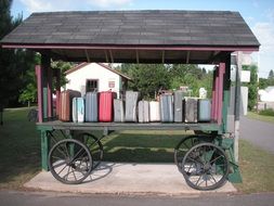 Picture of books on Carriage