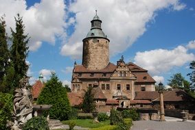 the historic fortress, lesna, poland