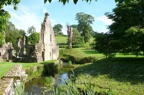 ruins of a building in england