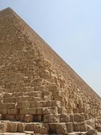 side of the Egyptian pyramid