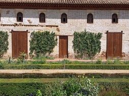 landscape of rural wall in Granada