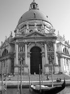 black and white photo of an old castle in italy