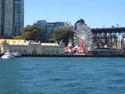 View of amusement park in Sydney