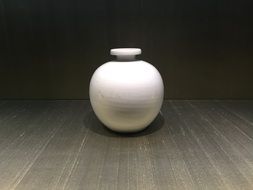 white ceramic vase in the historical museum