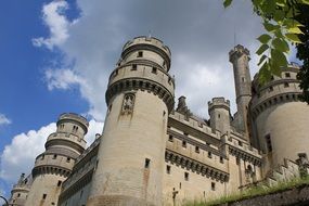 Landscape of historic Castle in Oise