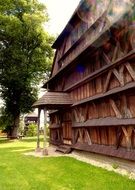 wooden church in Hronsek, Slovakia