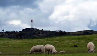 hidden lighthouse over the hill