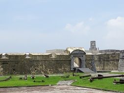 panorama of the fortress in mexico