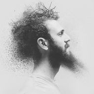 Face Jesus drawing