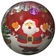 Santa Claus drawing on christmas ball
