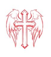 Cross with Wings, Tattoo Design