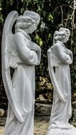 Angels Praying Garden stone statue