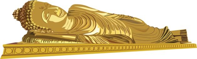 Reclining Buddha drawing
