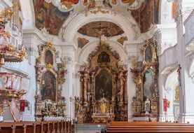 Baroque interior of the Cathedral of Our Lady of Guadalupe