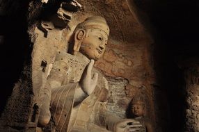 Buddha statue in the cave