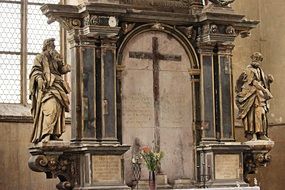 Christian Altar in a church in saxony-anhalt